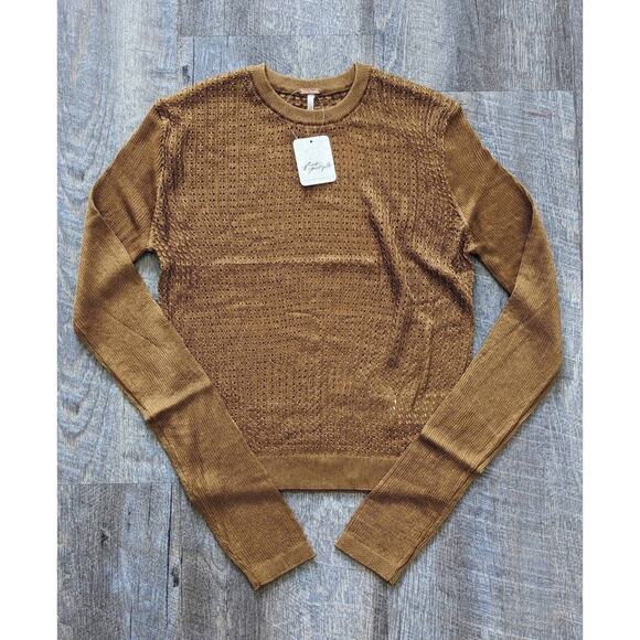 NWT Free People H2O Crew Pullover Sweater Size Small - Picture 2 of 7